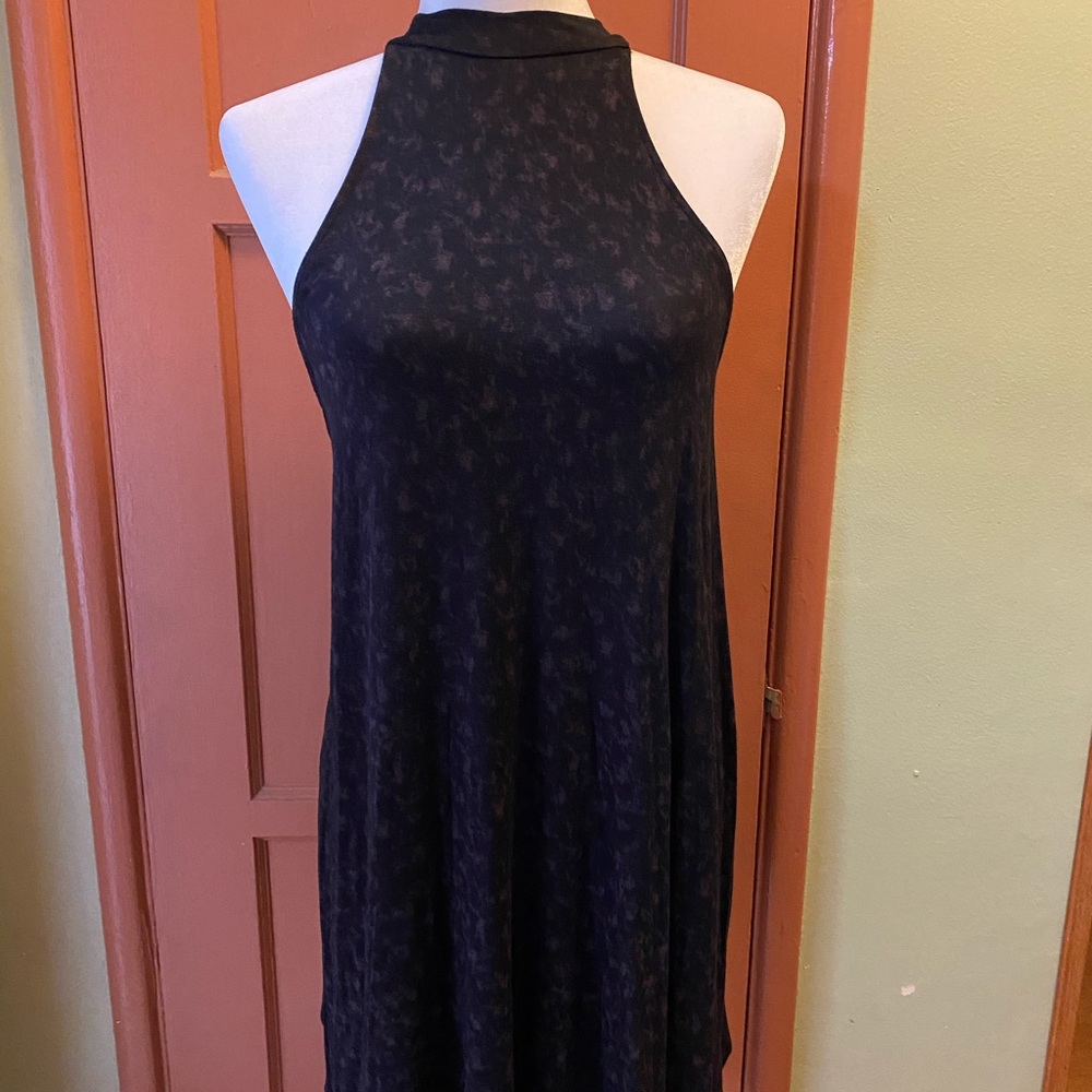 Black halter dress